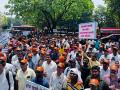 Navi Mumbai: CIDCO Lottery Winners Stage Massive Protest, Demands Price Reduction for 26,000 Homes - Hindi News | Navi Mumbai: CIDCO Lottery Winners Stage Massive Protest, Demands Price Reduction for 26,000 Homes | Latest navi-mumbai News at Lokmattimes.com