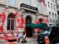 Russian consulate in New York vandalized with red paint - Hindi News | Russian consulate in New York vandalized with red paint | Latest international News at Lokmattimes.com