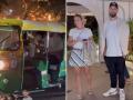 Video: Daryl Mitchell Spotted Enjoying Autorickshaw Ride in Ahmedabad Ahead of T20 WC Match Against South Africa - Hindi News | Video: Daryl Mitchell Spotted Enjoying Autorickshaw Ride in Ahmedabad Ahead of T20 WC Match Against South Africa | Latest cricket News at Lokmattimes.com