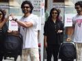 New parents Debina Bonnerjee, Gurmeet Choudhary pose with newborn outside hospital - Hindi News | New parents Debina Bonnerjee, Gurmeet Choudhary pose with newborn outside hospital | Latest entertainment News at Lokmattimes.com