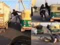 Man hits cyclist while performing stunts on Delhi bridge - Hindi News | Man hits cyclist while performing stunts on Delhi bridge | Latest social-viral News at Lokmattimes.com
