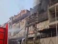 Delhi Fire: Massive Blaze Erupts at Shoe Manufacturing Factory in Narela (Watch Video) - Hindi News | Delhi Fire: Massive Blaze Erupts at Shoe Manufacturing Factory in Narela (Watch Video) | Latest national News at Lokmattimes.com