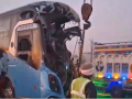 Delhi-Mumbai Expressway Accident: 45 Injured After Bus Rams Into Two Trucks in Rajasthan’s Dausa District (Watch Video) - Hindi News | Delhi-Mumbai Expressway Accident: 45 Injured After Bus Rams Into Two Trucks in Rajasthan’s Dausa District (Watch Video) | Latest national News at Lokmattimes.com