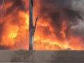 Delhi: Massive Fire Erupts in Pipe Warehouse on Delhi-Agra Highway (Watch Video) - Hindi News | Delhi: Massive Fire Erupts in Pipe Warehouse on Delhi-Agra Highway (Watch Video) | Latest national News at Lokmattimes.com