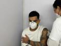 Team India skipper Virat Kohli receives his first dose of COVID-19 vaccine - Hindi News | Team India skipper Virat Kohli receives his first dose of COVID-19 vaccine | Latest cricket News at Lokmattimes.com