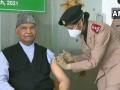 President Ram Nath Kovind takes first jab of COVID-19 vaccine in Delhi - Hindi News | President Ram Nath Kovind takes first jab of COVID-19 vaccine in Delhi | Latest national News at Lokmattimes.com