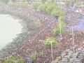 Team India Victory Parade: Massive Crowd Throngs Mumbai's Marine Drive to Celebrate T20 World Cup 2024 Win (Watch Video) - Hindi News | Team India Victory Parade: Massive Crowd Throngs Mumbai's Marine Drive to Celebrate T20 World Cup 2024 Win (Watch Video) | Latest cricket News at Lokmattimes.com