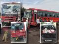 Chhatrapati Sambhajinagar Accident: 12 Injured as Two ST Buses Crash After Sudden Car Stop Near CIDCO Bus Stand - Hindi News | Chhatrapati Sambhajinagar Accident: 12 Injured as Two ST Buses Crash After Sudden Car Stop Near CIDCO Bus Stand | Latest maharashtra News at Lokmattimes.com