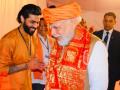 Ravindra Jadeja meets PM Modi while campaigning for wife Rivaba - Hindi News | Ravindra Jadeja meets PM Modi while campaigning for wife Rivaba | Latest cricket News at Lokmattimes.com