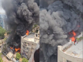 Ghaziabad Fire: Massive Blaze Engulfs Residential Society in Indirapuram, Horrific Visuals Surface - Hindi News | Ghaziabad Fire: Massive Blaze Engulfs Residential Society in Indirapuram, Horrific Visuals Surface | Latest national News at Lokmattimes.com