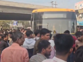 Ghaziabad Bus Accident: 2 Dead, Several Injured After Being Run Over by Electric Bus (Watch Video) - Hindi News | Ghaziabad Bus Accident: 2 Dead, Several Injured After Being Run Over by Electric Bus (Watch Video) | Latest national News at Lokmattimes.com