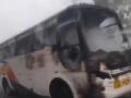Ghaziabad Bus Fire: School Bus Engulf Into Flames in Vaishali, No Casualties (Watch Video) - Hindi News | Ghaziabad Bus Fire: School Bus Engulf Into Flames in Vaishali, No Casualties (Watch Video) | Latest national News at Lokmattimes.com
