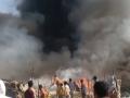 Ghaziabad Fire: Huge Blaze Erupts in Slums Near Kanawani Village (Watch Video) - Hindi News | Ghaziabad Fire: Huge Blaze Erupts in Slums Near Kanawani Village (Watch Video) | Latest national News at Lokmattimes.com