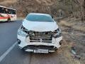 Union Minister and RPI Leader Ramdas Athawale Meets with Road Accident in Maharashtra's Satara - Hindi News | Union Minister and RPI Leader Ramdas Athawale Meets with Road Accident in Maharashtra's Satara | Latest maharashtra News at Lokmattimes.com