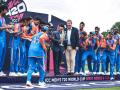 Rohit Sharma & Co. Recreate Lionel Messi's Iconic FIFA World Cup Celebration as India Lift T20 World Cup 2024 Trophy (Watch Video) - Hindi News | Rohit Sharma & Co. Recreate Lionel Messi's Iconic FIFA World Cup Celebration as India Lift T20 World Cup 2024 Trophy (Watch Video) | Latest cricket News at Lokmattimes.com