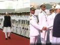 PM Narendra Modi Receives Guard of Honour on Arrival in Mumbai (Watch Video) - Hindi News | PM Narendra Modi Receives Guard of Honour on Arrival in Mumbai (Watch Video) | Latest mumbai News at Lokmattimes.com