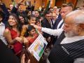 Modi Receives Warm Welcome from Indian Diaspora in Poland, Interacts with Children (Watch Video) - Hindi News | Modi Receives Warm Welcome from Indian Diaspora in Poland, Interacts with Children (Watch Video) | Latest international News at Lokmattimes.com