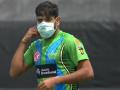 BBL 2021: Haris Rauf brings out imaginary sanitiser for ‘Covid-safe’ wicket celebration - Hindi News | BBL 2021: Haris Rauf brings out imaginary sanitiser for ‘Covid-safe’ wicket celebration | Latest cricket News at Lokmattimes.com