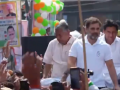 Haryana Assembly Election 2024: Rahul Gandhi Holds 'Haryana Vijay Sankalp Yatra' from Bahadurgarh to Sonipat (Watch Video) - Hindi News | Haryana Assembly Election 2024: Rahul Gandhi Holds 'Haryana Vijay Sankalp Yatra' from Bahadurgarh to Sonipat (Watch Video) | Latest national News at Lokmattimes.com