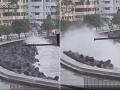 Mumbai: Massive Waves Hit Protective Walls at Marine Drive; BMC Issues High Tide Forecast - Hindi News | Mumbai: Massive Waves Hit Protective Walls at Marine Drive; BMC Issues High Tide Forecast | Latest mumbai News at Lokmattimes.com