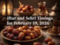 Iftar and Sehri Timings for February 19, 2026: Check First Ramadan Roza Schedule for Mumbai, Delhi and Other Cities - Hindi News | Iftar and Sehri Timings for February 19, 2026: Check First Ramadan Roza Schedule for Mumbai, Delhi and Other Cities | Latest lifestyle News at Lokmattimes.com