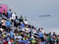 RELEASE Imran Khan' Banner Flies Above New York During IND vs PAK T20 World Cup 2024 Clash (Watch Video) - Hindi News | RELEASE Imran Khan' Banner Flies Above New York During IND vs PAK T20 World Cup 2024 Clash (Watch Video) | Latest cricket News at Lokmattimes.com