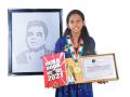 Girl draws 71 metre long portrait of AR Rahman, enters India Book of Records - Hindi News | Girl draws 71 metre long portrait of AR Rahman, enters India Book of Records | Latest entertainment News at Lokmattimes.com