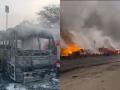 Jaipur Tanker Crash: Death Toll Climbs to 11, Victims Remain Critical After Gas Leak - Hindi News | Jaipur Tanker Crash: Death Toll Climbs to 11, Victims Remain Critical After Gas Leak | Latest national News at Lokmattimes.com
