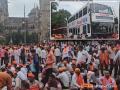 Manoj Jarange Patil in Mumbai: Roads Leading to CSMT Station Blocked by Maratha Activists (Watch Video) - Hindi News | Manoj Jarange Patil in Mumbai: Roads Leading to CSMT Station Blocked by Maratha Activists (Watch Video) | Latest mumbai News at Lokmattimes.com