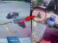 Kanpur Accident: Speeding Car Driven by Minor on School Bunk Hits Scooty on Saket Nagar Road; Horrific CCTV Video Surfaces - Hindi News | Kanpur Accident: Speeding Car Driven by Minor on School Bunk Hits Scooty on Saket Nagar Road; Horrific CCTV Video Surfaces | Latest national News at Lokmattimes.com