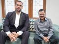 The Great Khali to join AAP? Arvind Kejriwal shares photo - Hindi News | The Great Khali to join AAP? Arvind Kejriwal shares photo | Latest politics News at Lokmattimes.com