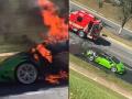 Maryland: $200,000 Lamborghini Car Completely Destroyed in Germantown Fire - Hindi News | Maryland: $200,000 Lamborghini Car Completely Destroyed in Germantown Fire | Latest international News at Lokmattimes.com