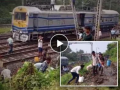 WATCH: Locals Loot Diesel After Goods Train Derails in Madhya Pradesh's Ratlam; Video Goes Viral - Hindi News | WATCH: Locals Loot Diesel After Goods Train Derails in Madhya Pradesh's Ratlam; Video Goes Viral | Latest national News at Lokmattimes.com