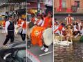 Ganpati Visarjan in London: Videos Show Indians Taking Out Ganesh Idol Immersion Procession With Band - Hindi News | Ganpati Visarjan in London: Videos Show Indians Taking Out Ganesh Idol Immersion Procession With Band | Latest lifestyle News at Lokmattimes.com