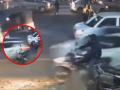 Lucknow Horror: Speeding Car Loses Control, Hits Several Vehicles on Busy Road; Disturbing Footage Surfaces - Hindi News | Lucknow Horror: Speeding Car Loses Control, Hits Several Vehicles on Busy Road; Disturbing Footage Surfaces | Latest national News at Lokmattimes.com
