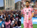 GOAT India Tour 2025: Lionel Messi Fans Cheer Mumbai Police Outside Wankhede After Kolkata Chaos (Watch Video) - Hindi News | GOAT India Tour 2025: Lionel Messi Fans Cheer Mumbai Police Outside Wankhede After Kolkata Chaos (Watch Video) | Latest mumbai News at Lokmattimes.com