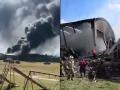 Mexico Plane Crash: 10 Killed After Private Jet Crashes Near Tolcua Airport in San Pedro Totoltepec (Watch) - Hindi News | Mexico Plane Crash: 10 Killed After Private Jet Crashes Near Tolcua Airport in San Pedro Totoltepec (Watch) | Latest international News at Lokmattimes.com