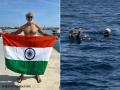 Milind Soman Conquers Dangerous Strait Of Gibraltar Swim At 60, Internet Left Stunned - Hindi News | Milind Soman Conquers Dangerous Strait Of Gibraltar Swim At 60, Internet Left Stunned | Latest entertainment News at Lokmattimes.com