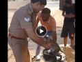 Uttar Pradesh: Cop Revives Heatwave-Affected Monkey with CPR (Watch Video) - Hindi News | Uttar Pradesh: Cop Revives Heatwave-Affected Monkey with CPR (Watch Video) | Latest national News at Lokmattimes.com