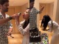 Happy Birthday MS Dhoni: Thala Turns 43, Wife Sakshi's Cute Gesture After Cutting Cake Steals The Show (Watch Video) - Hindi News | Happy Birthday MS Dhoni: Thala Turns 43, Wife Sakshi's Cute Gesture After Cutting Cake Steals The Show (Watch Video) | Latest cricket News at Lokmattimes.com