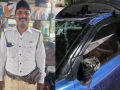 Mumbai: Couple Survives Major Car Crash Minutes After Traffic Cop Asks Them to Wear Seatbelts (VIDEO) - Hindi News | Mumbai: Couple Survives Major Car Crash Minutes After Traffic Cop Asks Them to Wear Seatbelts (VIDEO) | Latest mumbai News at Lokmattimes.com
