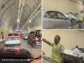 Mumbai Coastal Road Accident: Two Cars Collide Head-On, Tunnel Closed Temporarily (Watch Video) - Hindi News | Mumbai Coastal Road Accident: Two Cars Collide Head-On, Tunnel Closed Temporarily (Watch Video) | Latest mumbai News at Lokmattimes.com