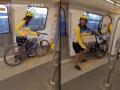 Mumbai Metro's Cycle Friendly Coach Sparks Debate Among Netizens (Watch Video) - Hindi News | Mumbai Metro's Cycle Friendly Coach Sparks Debate Among Netizens (Watch Video) | Latest mumbai News at Lokmattimes.com
