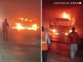 Pune: Truck Catches Fire Inside Khopoli Exit Tunnel on Mumbai-Pune Expressway, Causing Traffic Disruption (Watch Video) - Hindi News | Pune: Truck Catches Fire Inside Khopoli Exit Tunnel on Mumbai-Pune Expressway, Causing Traffic Disruption (Watch Video) | Latest pune News at Lokmattimes.com