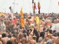 Maha Kumbh Mela 2025 Amrit Snan: Naga Sadhus Take Holy Dip in Triveni Sangam in Prayagraj On Makar Sankranti (Watch Videos) - Hindi News | Maha Kumbh Mela 2025 Amrit Snan: Naga Sadhus Take Holy Dip in Triveni Sangam in Prayagraj On Makar Sankranti (Watch Videos) | Latest national News at Lokmattimes.com