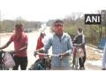 Maharashtra: Migrant labourers cycle towards their home from Nagpur to MP - Hindi News | Maharashtra: Migrant labourers cycle towards their home from Nagpur to MP | Latest maharashtra News at Lokmattimes.com
