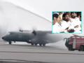 Navi Mumbai Airport Runway Test: IAF Successfully Conducts its First-Ever Trial Take-Off and Landing In CM Eknath Shinde's Presence (Watch Video) - Hindi News | Navi Mumbai Airport Runway Test: IAF Successfully Conducts its First-Ever Trial Take-Off and Landing In CM Eknath Shinde's Presence (Watch Video) | Latest navi-mumbai News at Lokmattimes.com