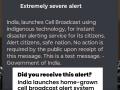 NDMA Alert SMS? India Launches Home-Grown Cell Broadcast ‘Extremely Severe Alerts’ System; Here’s What It Means - Hindi News | NDMA Alert SMS? India Launches Home-Grown Cell Broadcast ‘Extremely Severe Alerts’ System; Here’s What It Means | Latest national News at Lokmattimes.com