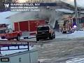 New York Fire Station Collapses Under Heavy Snow; Firefighters on Roof Narrowly Escape ( Watch) - Hindi News | New York Fire Station Collapses Under Heavy Snow; Firefighters on Roof Narrowly Escape ( Watch) | Latest international News at Lokmattimes.com