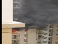 Noida Fire: Blaze Erupts at Lotus Boulevard Society in Sector 110 (Watch Video) - Hindi News | Noida Fire: Blaze Erupts at Lotus Boulevard Society in Sector 110 (Watch Video) | Latest national News at Lokmattimes.com